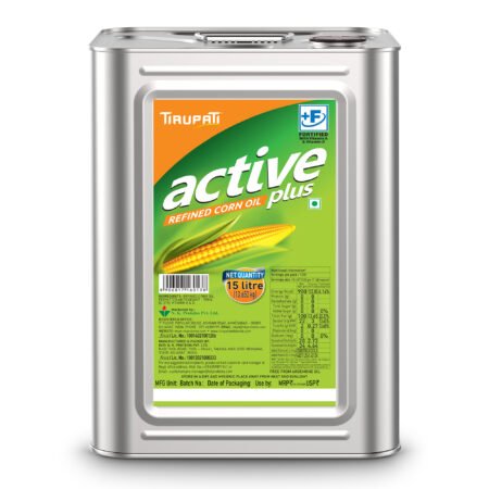 Refined Corn Oil Tin – 15 Ltr