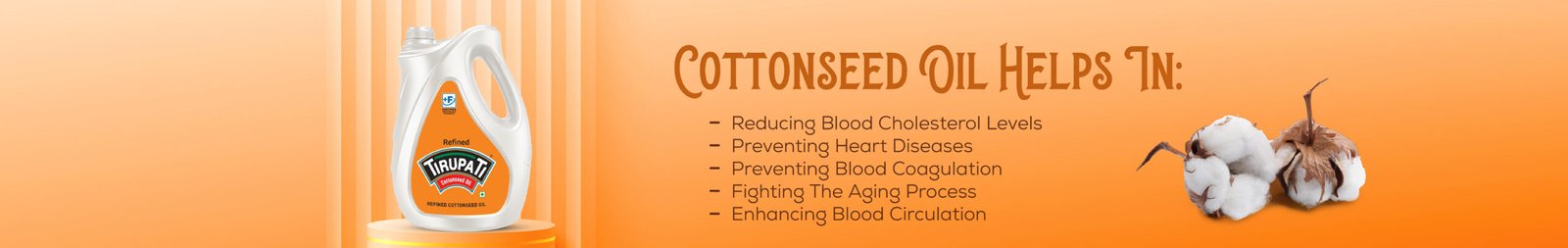 cotton seed oil Banner